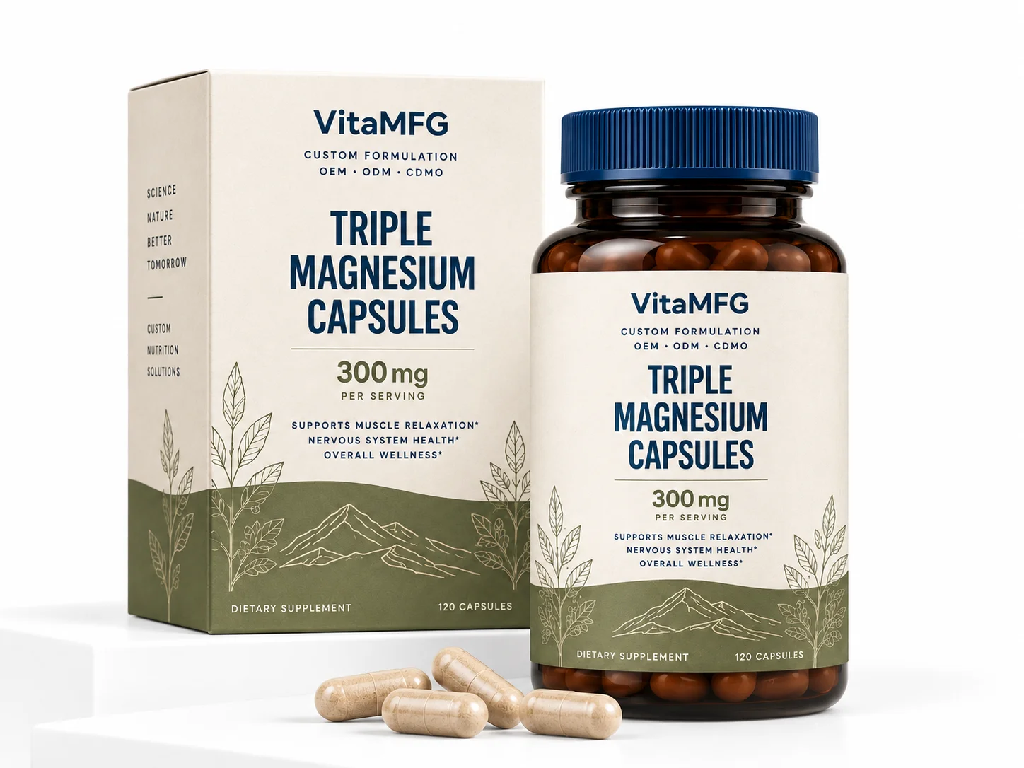 Private Label Triple Magnesium Capsules